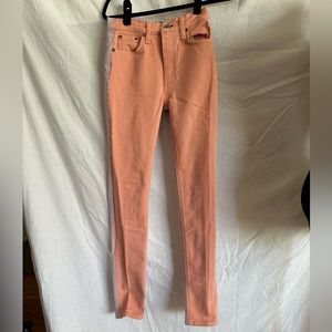 Rag & Bone two-toned peach and lilac jeans. Size 24